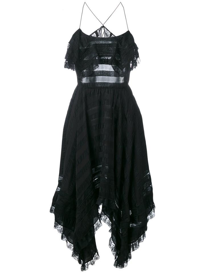 Philosophy Di Lorenzo Serafini - Asymmetric Hem Dress - Women - Polyamide/polyester/viscose - 42, Black, Polyamide/polyester/viscose