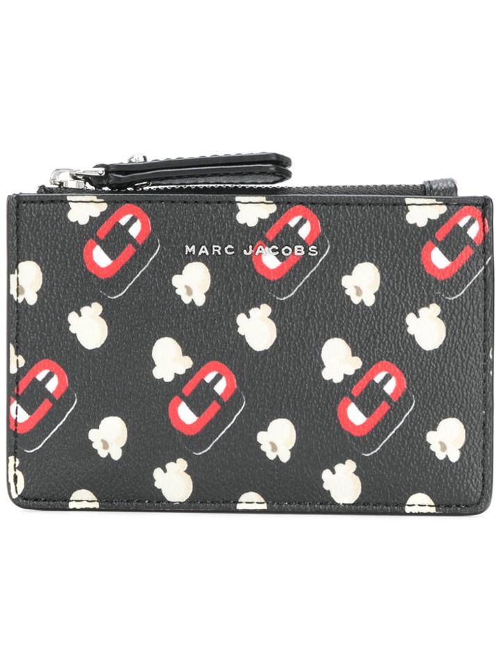 Marc Jacobs Popcorn Scream Zip Wallet - Black