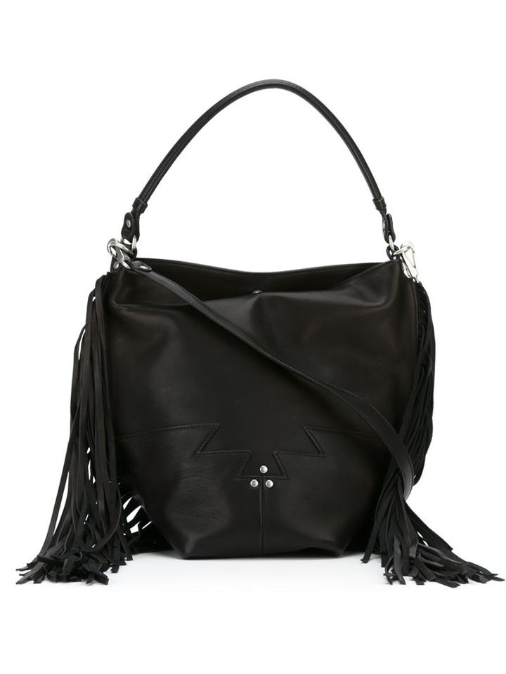 Jérôme Dreyfuss Mario Tote, Women's, Black, Lamb Skin