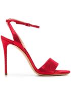 Casadei Ankle Strap Stiletto Sandals - Red