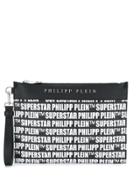 Philipp Plein Superstar Zipped Clutch - Black