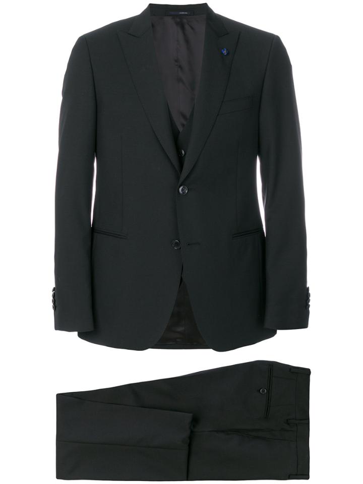 Lardini Two-piece Formal Suit - Black