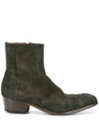 Silvano Sassetti Suede Ankle Boots - Green