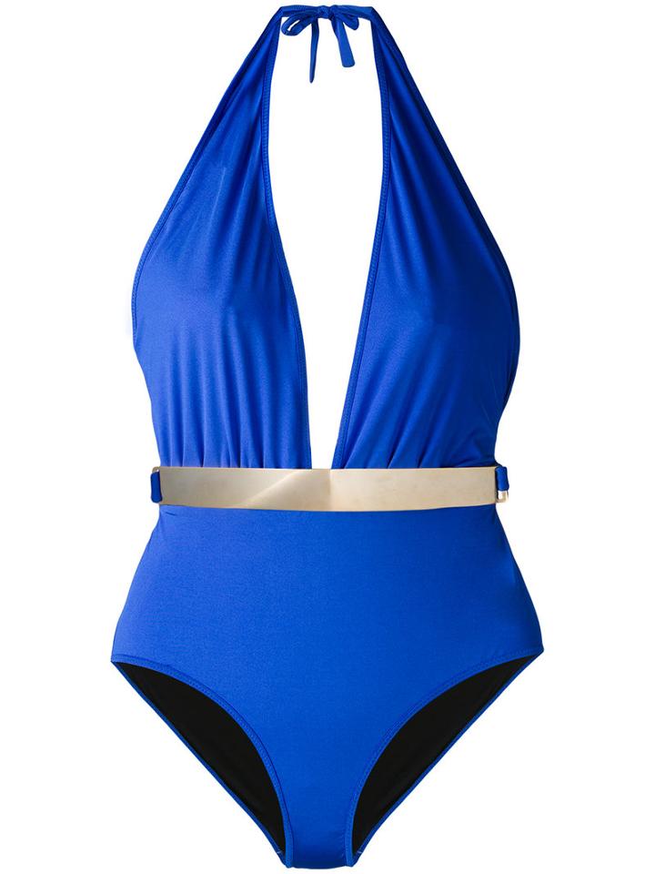 Moeva - Bridget Swimsuit - Women - Polyamide/spandex/elastane - L, Blue, Polyamide/spandex/elastane