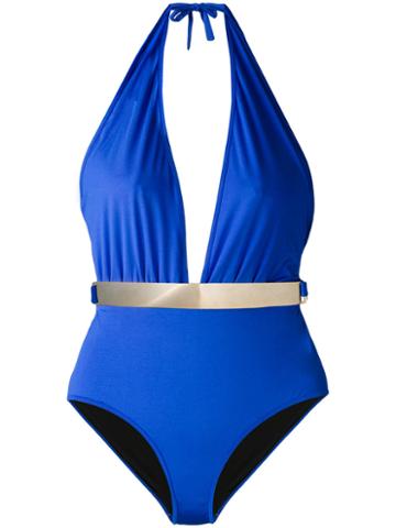 Moeva - Bridget Swimsuit - Women - Polyamide/spandex/elastane - L, Blue, Polyamide/spandex/elastane