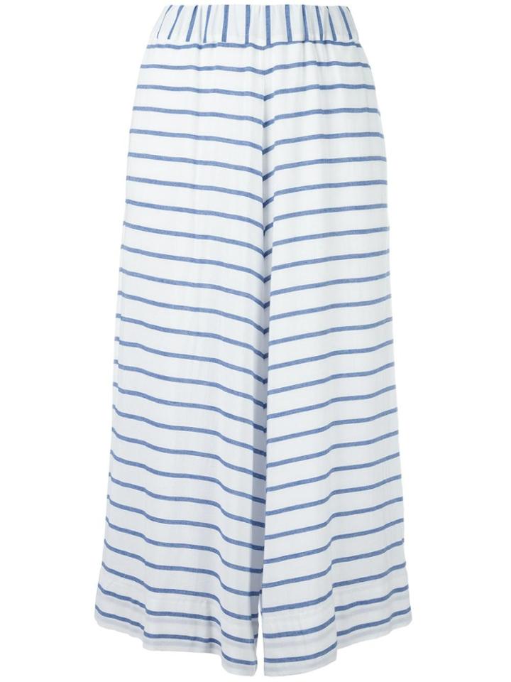 Antonio Marras Striped Cropped Trousers - White