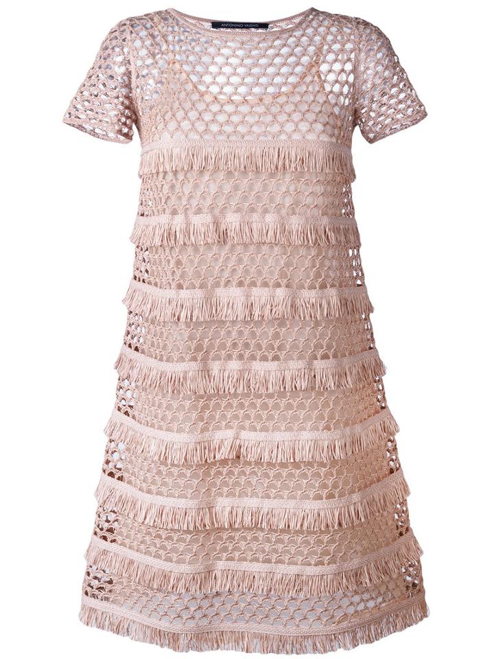 Antonino Valenti Dafne Dress, Women's, Size: 40, Pink/purple, Silk/cotton