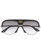 Gucci Eyewear Oversized Aviator Frame Sunglasses - Black