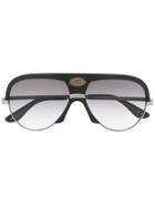 Gucci Eyewear Oversized Aviator Frame Sunglasses - Black