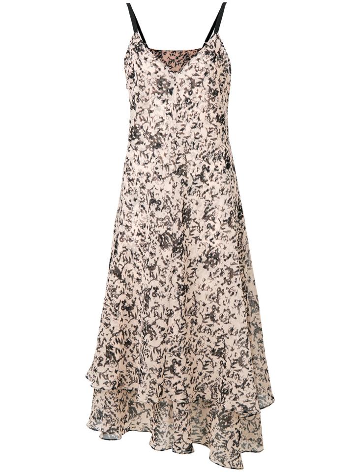 Cédric Charlier Printed Midi Dress - Nude & Neutrals