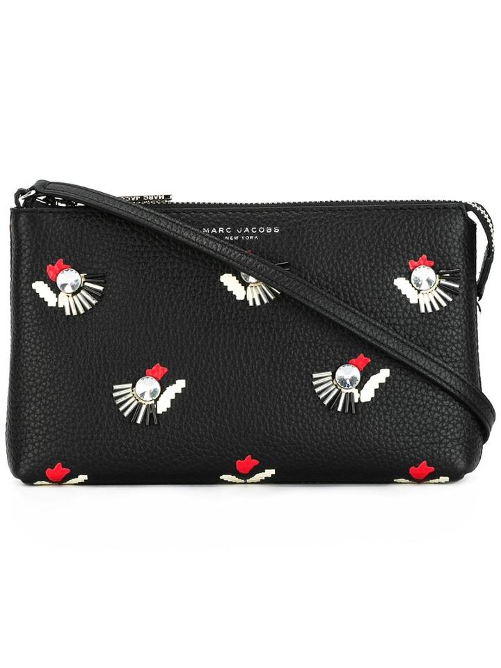Marc Jacobs Tulip Embellished Clutch, Women's, Black
