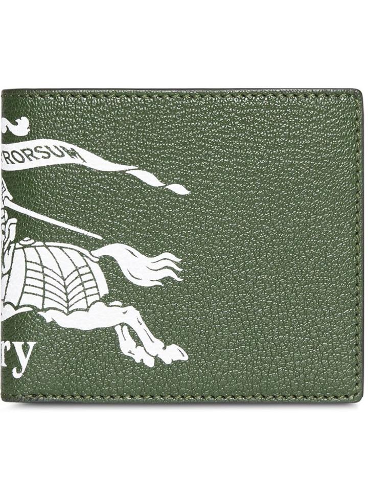 Burberry Logo Bi-fold Wallet - Blue