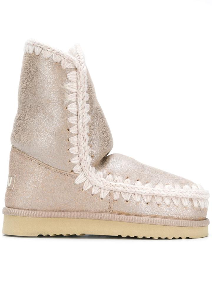 Mou Eskimo 24 Boots - Nude & Neutrals