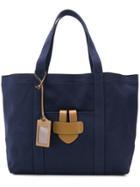 Tila March Leather Trim Tote - Blue