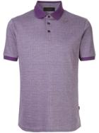 D'urban Contrast Collar Polo Shirt - Purple