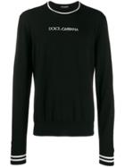 Dolce & Gabbana Embroidered Logo Sweatshirt - Black