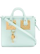 Sophie Hulme - Cross-body Satchel - Women - Calf Leather - One Size, Blue, Calf Leather