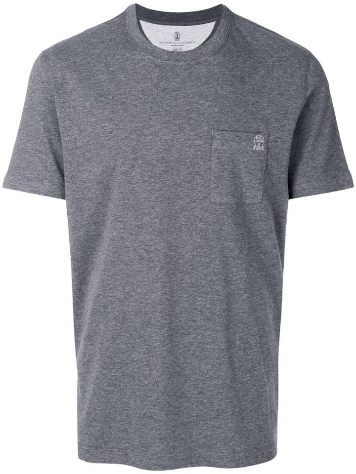 Brunello Cucinelli Chest Pocket T-shirt - Grey