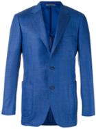 Canali - Two Button Blazer - Men - Silk/linen/flax/cupro/wool - 56, Blue, Silk/linen/flax/cupro/wool