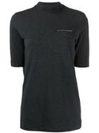 Brunello Cucinelli Roll Neck Top - Grey
