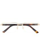 Cartier Square Frames Glasses - Brown