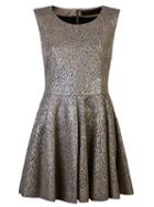 Drome Sleeveless A-line Dress, Women's, Size: Small, Grey, Leather