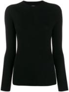 Stefano Mortari Long-sleeve Fitted Sweater - Black