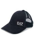 Ea7 Emporio Armani Logo Print Cap - Blue