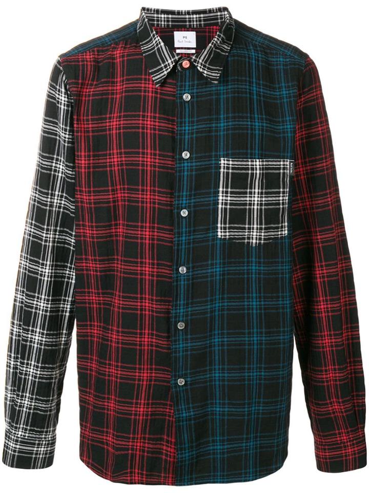 Ps By Paul Smith Checked Shirt - Black