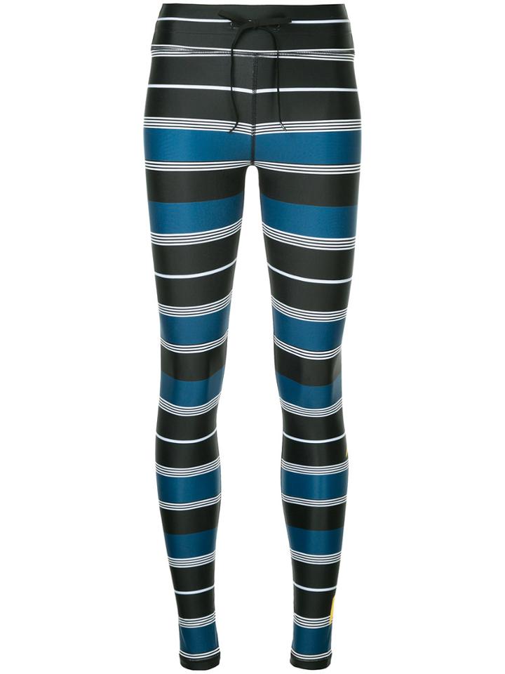 The Upside Striped Performance Leggings - Black