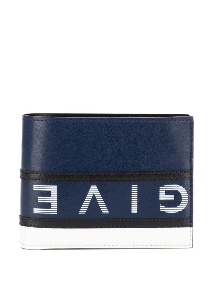 Givenchy Reverse Logo Bifold Wallet - Blue
