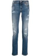 Dolce & Gabbana Slim Leg Denim Jeans - Blue