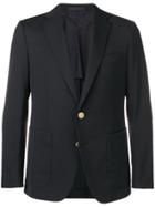 Caruso Single Breasted Blazer - Black
