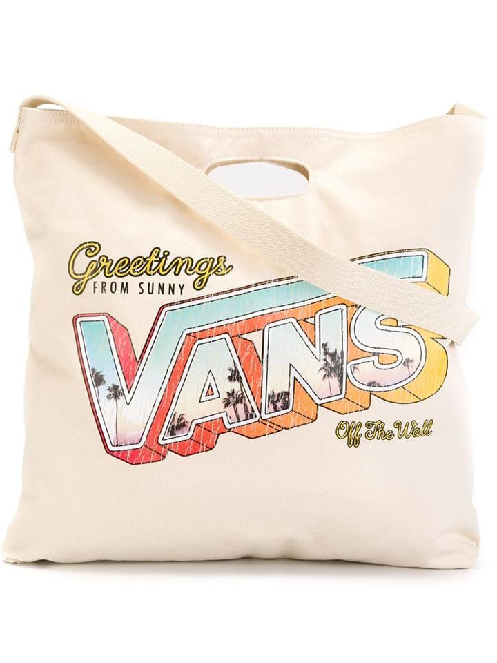 Vans Logo Print Tote Bag