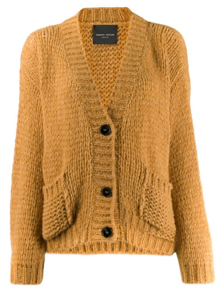 Roberto Collina Open Knit Cardigan - Yellow