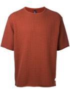Factotum - Textured Knit T-shirt - Men - Cotton - 48, Brown, Cotton