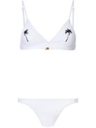 Chiara Ferragni Palm Tree Two-piece Bikini - White