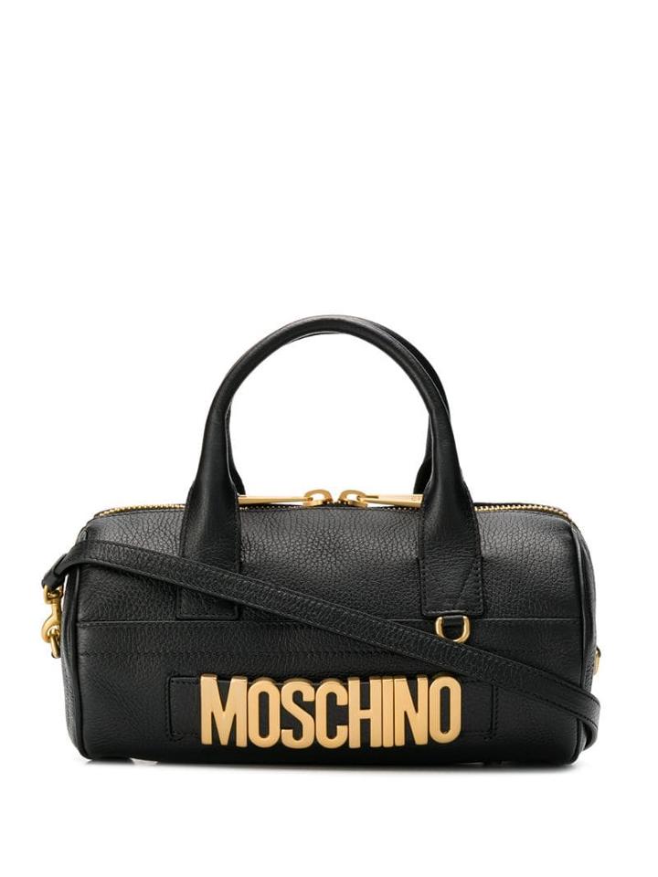 Moschino Oversized Logo Tote Bag - Black