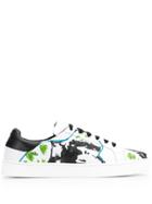 Etro Graffiti Print Low Top Sneakers - White