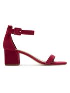 Nk Chunky Heel Sandals - Red