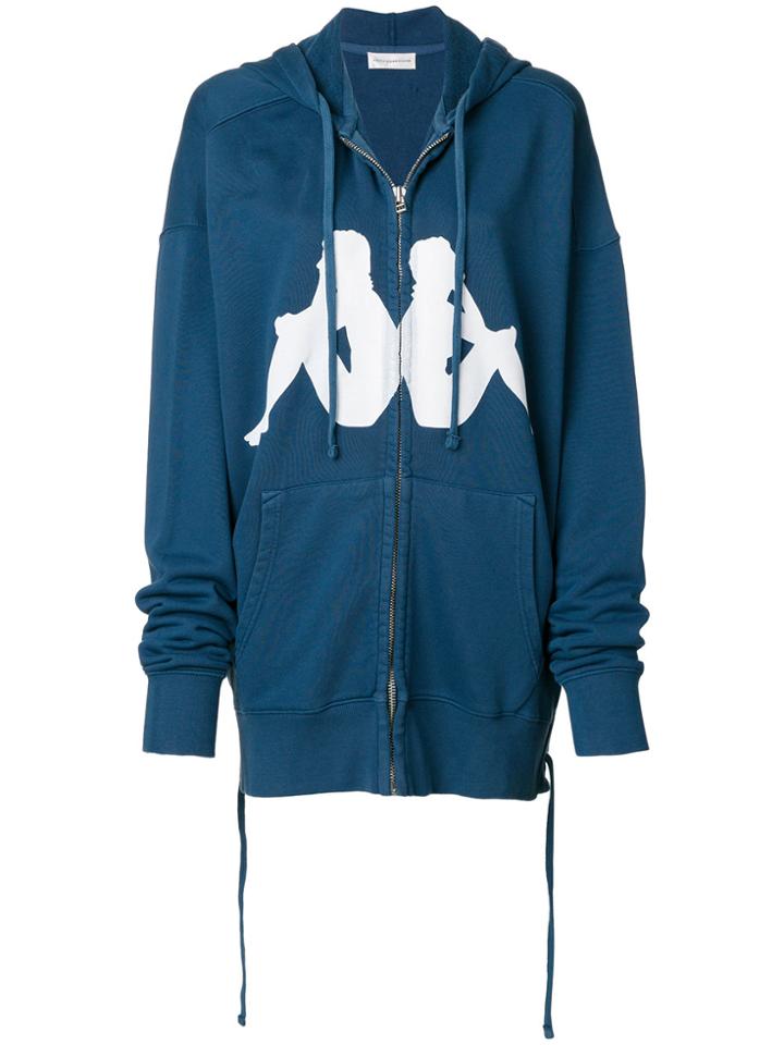 Faith Connexion Logo Zipped Hoodie - Blue