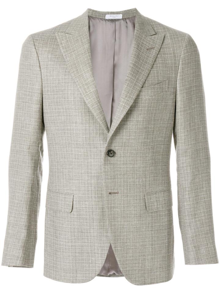 Boglioli Woven Blazer - Nude & Neutrals