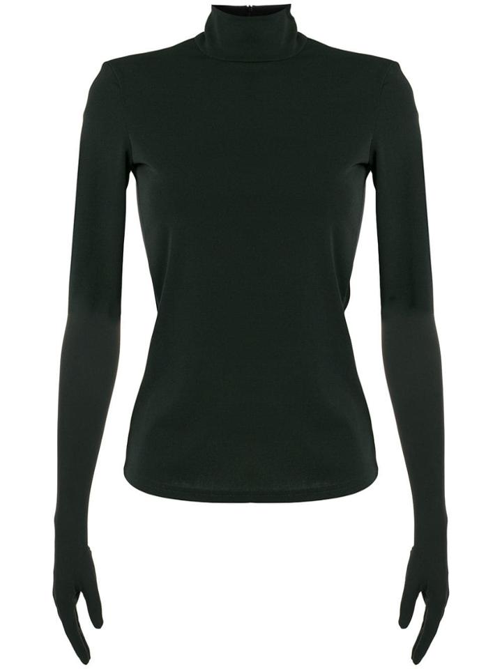 A.w.a.k.e. Glove Sleeves Blouse - Black