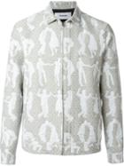Chalayan 'cuban Life' Jacquard Jacket, Men's, Size: 50, Nude/neutrals, Cotton/polyester/acetate