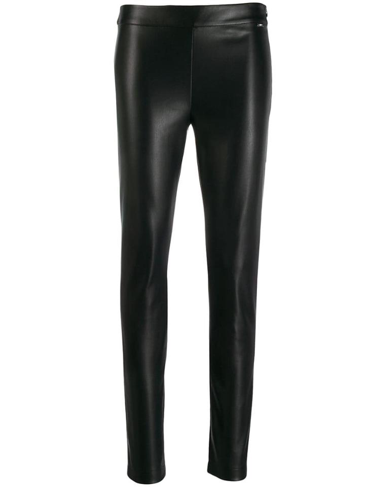 Liu Jo Textured Skinny Trousers - Black