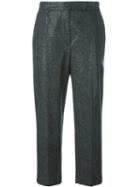 Brunello Cucinelli Cropped Trousers, Women's, Size: 40, Black, Silk/polyester/spandex/elastane/virgin Wool