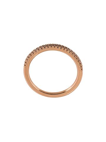Alinka 18 Kt Rose Gold Diamond Pave Ring - Metallic