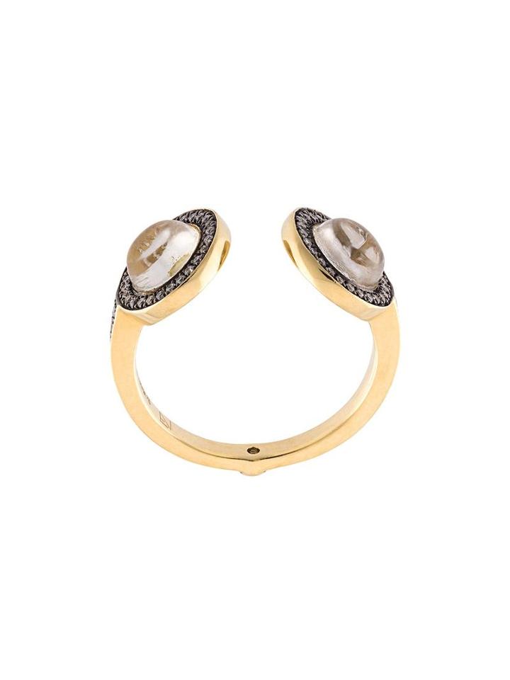 Noor Fares Cuff Ring, Women's, Size: 52, Metallic