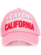Dsquared2 - Summer Tour California Baseball Cap - Men - Cotton - One Size, Pink/purple, Cotton