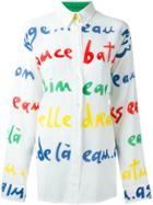 Jc De Castelbajac Vintage Letter Print Shirt - White